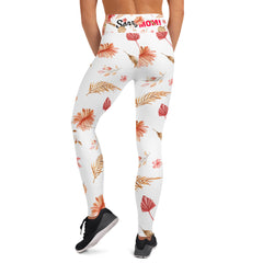 Herbstblumen Yoga-Leggings