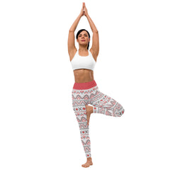 Schwedenmuster Yoga-Leggings