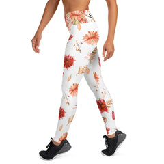 Herbstblumen Yoga-Leggings