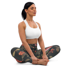 Dunkle Rosen Yoga-Leggings