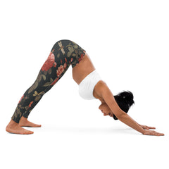 Dunkle Rosen Yoga-Leggings