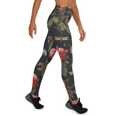 Dunkle Rosen Yoga-Leggings