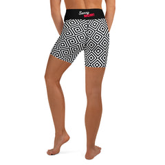 Geometric Line Yoga-Shorts