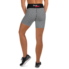 Geometric Line Yoga-Shorts