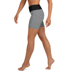 Geometric Line Yoga-Shorts