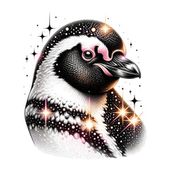 Pinguin  mit Glitzer Effekt