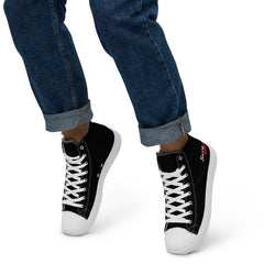 Black Line - High-Top Leinenschuhe