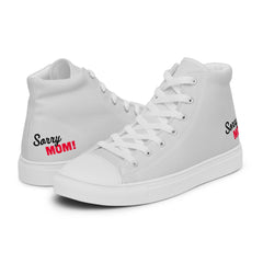 Graue High-Top Leinenschuhe