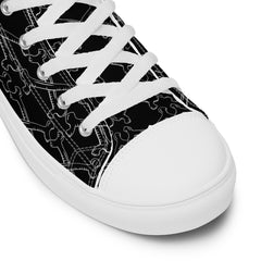 Knochen High-Top Leinenschuhe