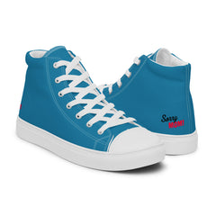 Comic Diamond High-Top Leinenschuhe