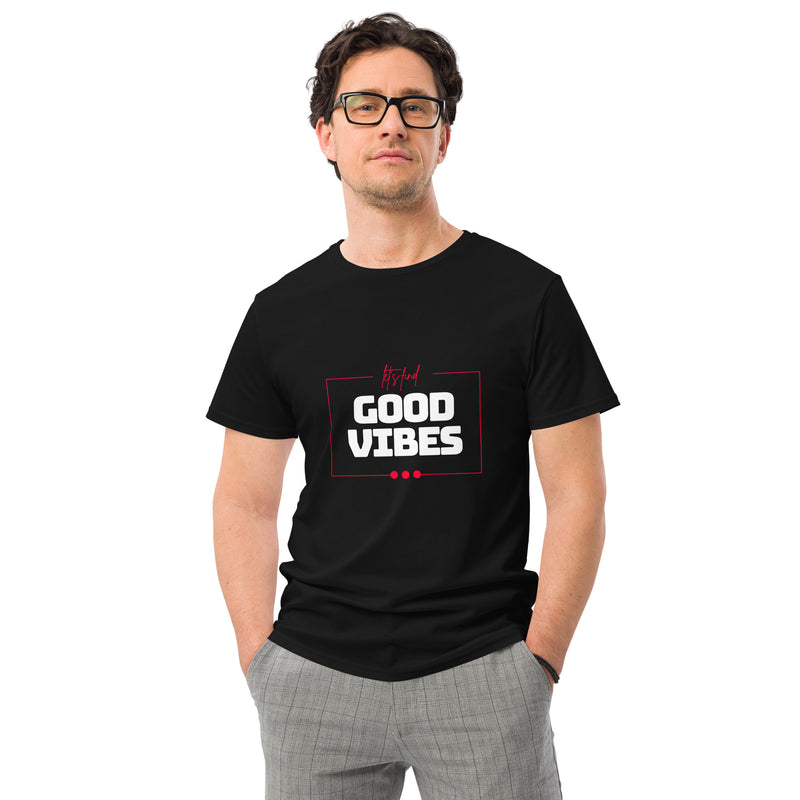 Good Vibes Only-T-Shirt aus Premium-Baumwolle