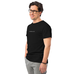 Black Line-Minimalist - T-Shirt aus Premium-Baumwolle