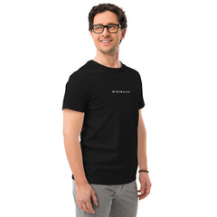 Black Line-Minimalist - T-Shirt aus Premium-Baumwolle