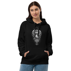 Rockstar Line-Wolfsfrau- Bio Kapuzenpullover