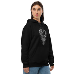 Rockstar Line-Wolfsfrau- Bio Kapuzenpullover