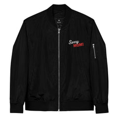 Black Line - Premium Bomberjacke (recycled)