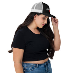 Black Line -Trucker-Cap mit Stickerei