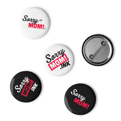 5er Set Sorry Mom Pins