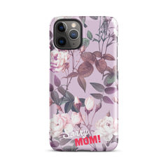 Violettes Blumenmuster Snapcase iPhone®-Hülle