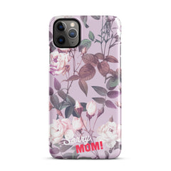 Violettes Blumenmuster Snapcase iPhone®-Hülle