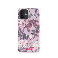 Violettes Blumenmuster Snapcase iPhone®-Hülle