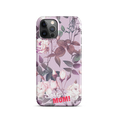 Violettes Blumenmuster Snapcase iPhone®-Hülle