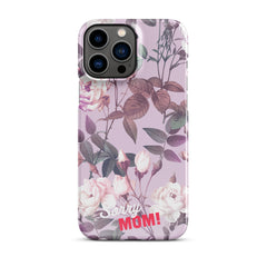 Violettes Blumenmuster Snapcase iPhone®-Hülle