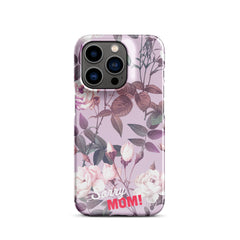 Violettes Blumenmuster Snapcase iPhone®-Hülle