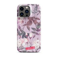 Violettes Blumenmuster Snapcase iPhone®-Hülle