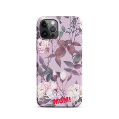 Violettes Blumenmuster Snapcase iPhone®-Hülle