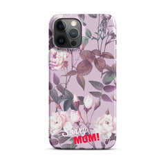 Violettes Blumenmuster Snapcase iPhone®-Hülle