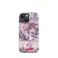 Violettes Blumenmuster Snapcase iPhone®-Hülle