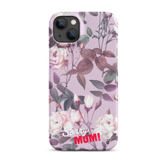 Violettes Blumenmuster Snapcase iPhone®-Hülle