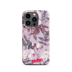 Violettes Blumenmuster Snapcase iPhone®-Hülle