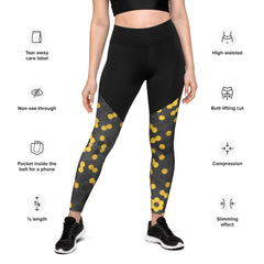 Geometric Line- Polygon Sport-Leggings