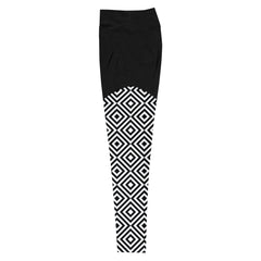 Geometric Line- Sport-Leggings