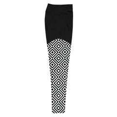 Geometric Line- Sport-Leggings