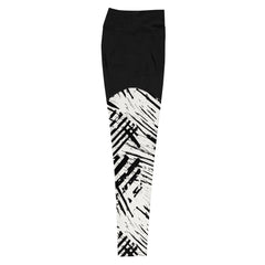 Pinselstrich Muster-Sport-Leggings