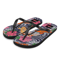 Japanisches Tattoomuster - Koi Fisch -Flip-Flops