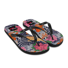 Japanisches Tattoomuster - Koi Fisch -Flip-Flops