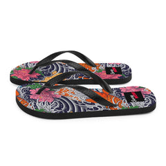 Japanisches Tattoomuster - Koi Fisch -Flip-Flops