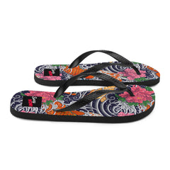 Japanisches Tattoomuster - Koi Fisch -Flip-Flops