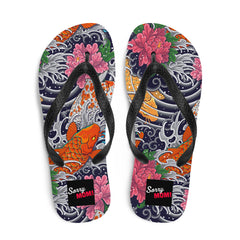 Japanisches Tattoomuster - Koi Fisch -Flip-Flops