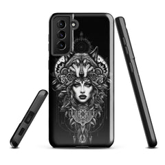 Rockstar Line-Wolfsfrau- Hardcase Samsung®-Hülle