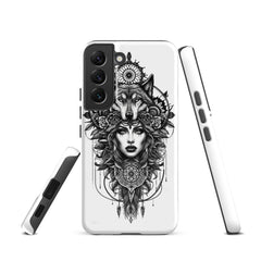 Rockstar Line-Wolfsfrau- Hardcase Samsung®-Hülle