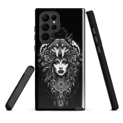 Rockstar Line-Wolfsfrau- Hardcase Samsung®-Hülle