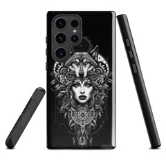 Rockstar Line-Wolfsfrau- Hardcase Samsung®-Hülle