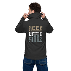 Keep Life Simple Zip-Hoodie