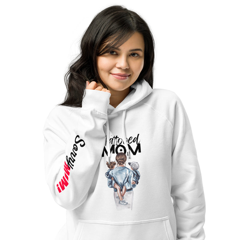 Tattooed Mom Bio-Raglan-Hoodie 2 fach bedruckt