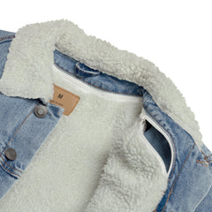 Sorry Mom Sherpa Jeansjacke (recycled)